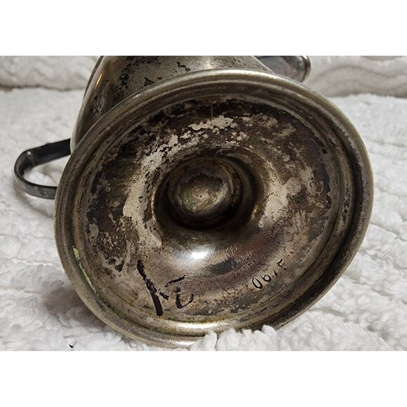 Vintage W.M. MOUNTS Homan Plate on Nickel Silver ART DECO Creamer GuC - Picture 5 of 6